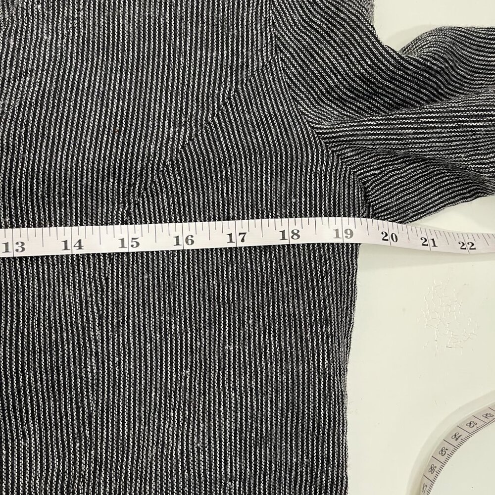 ALEMBIKA Size 0 Black White Striped Pant Suit Set V-Neck Button Front Pockets - Picture 9 of 14